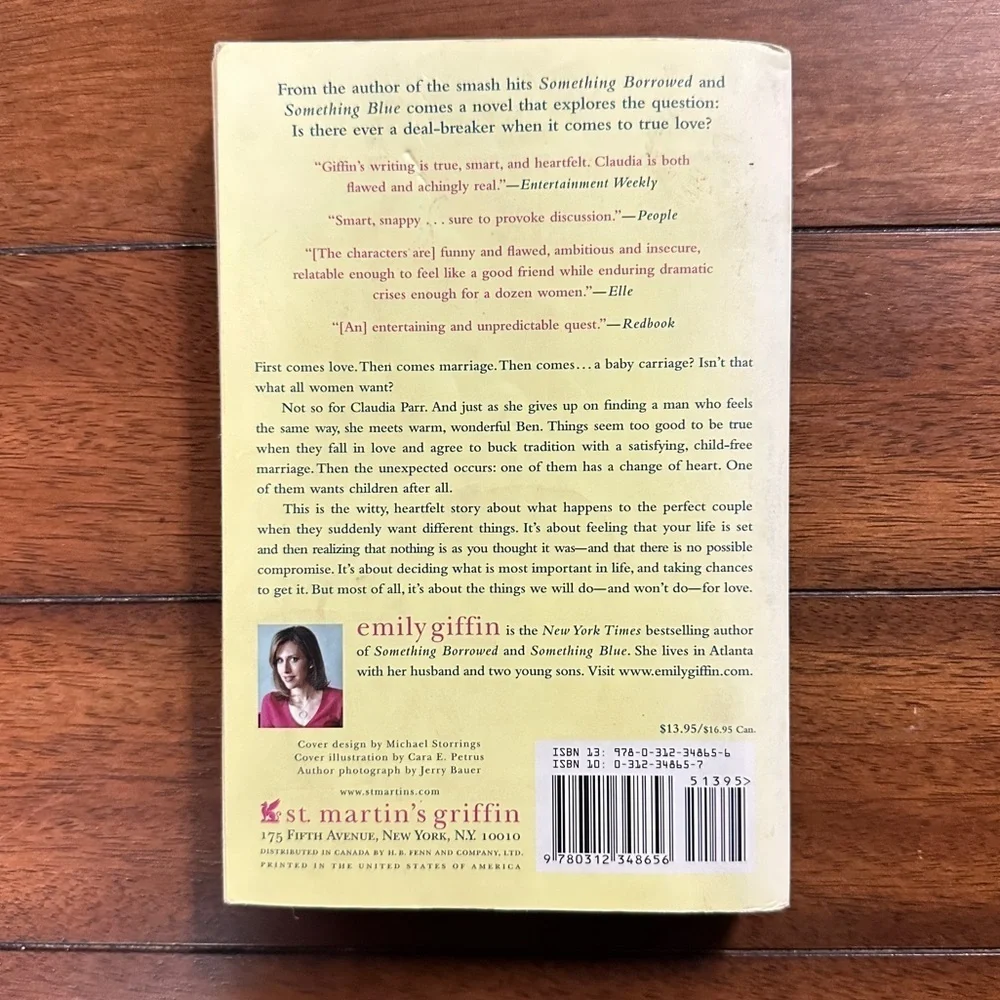 Baby Proof by Emily Giffin Paperback Book